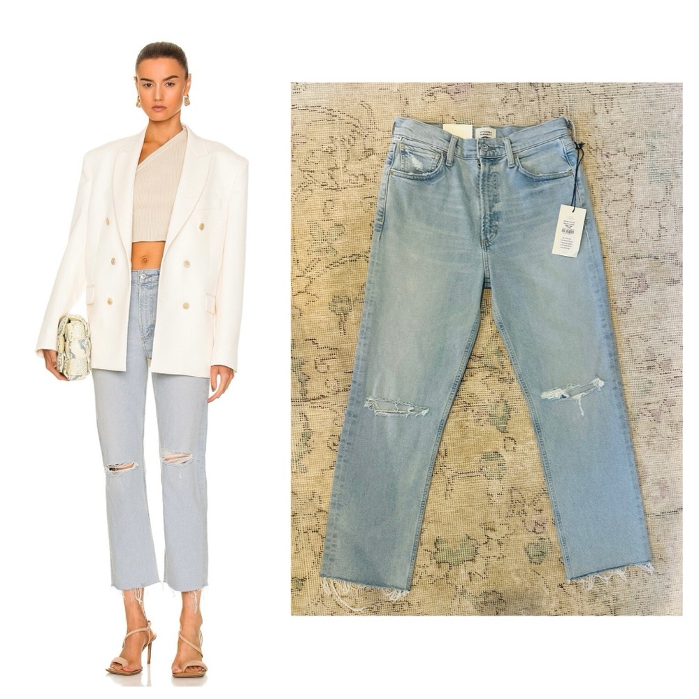 Citizens of Humanity Daphne Crop High Rise, Chakra, Size 27 NWT